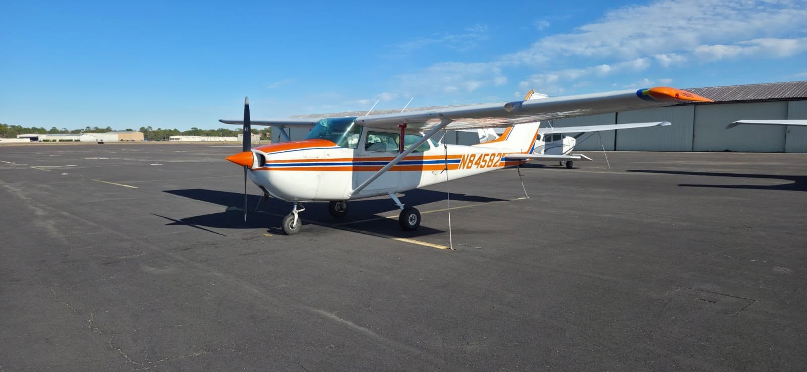Cessna 172 N84582 parked on the ramp